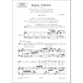 Pepita Jimenez Chant/Piano (Fr/Ita)